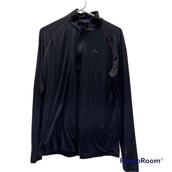 Merino Blend By‎ Paradox Dri Release 1/4 Zip Pullover Womens Size XL black - Picture 1 of 8